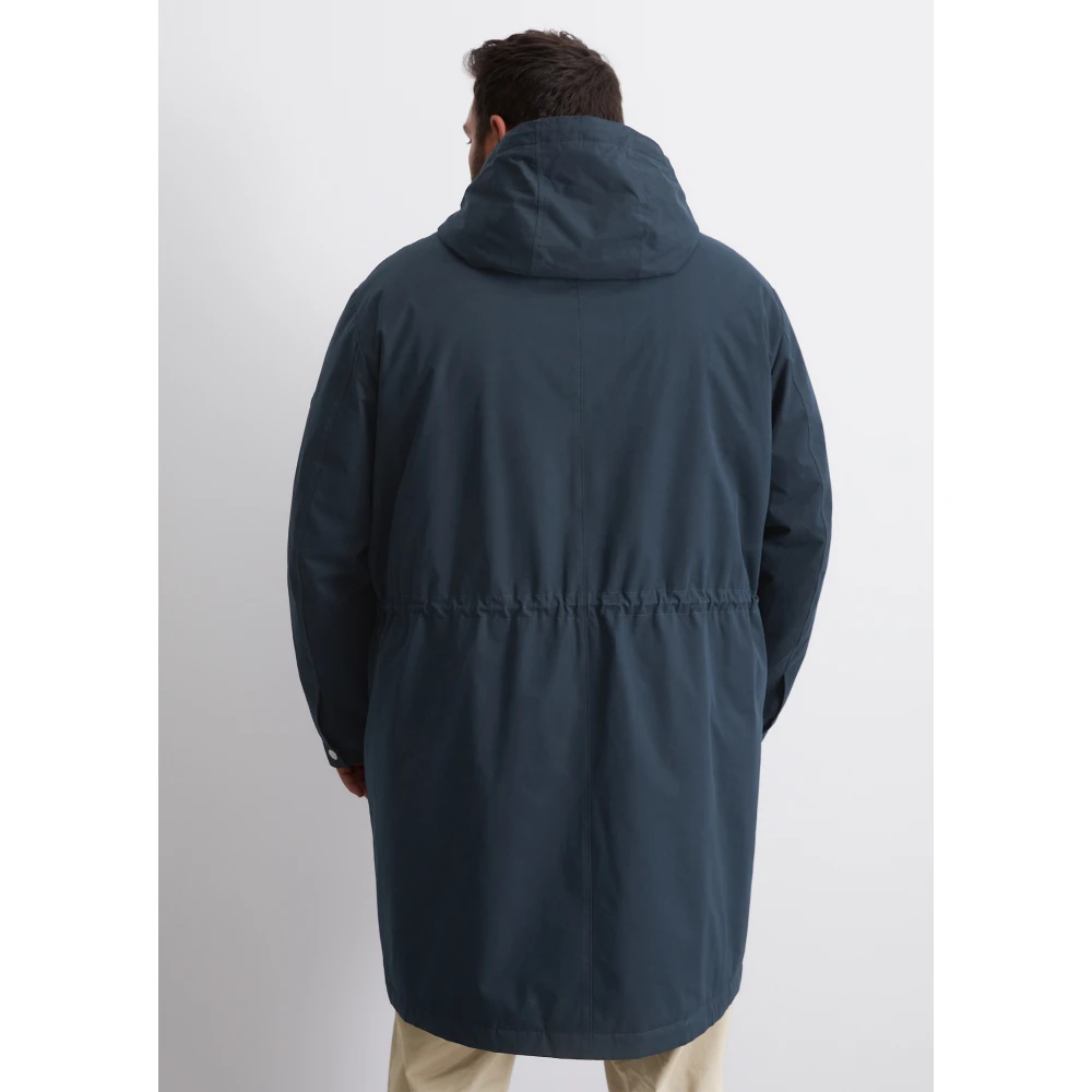 Marc O'Polo Gewatteerde parka met capuchon Blue Heren