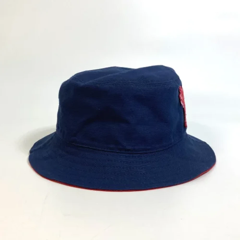 Dior Vintage Pre-owned Cotton hats Blue Dames