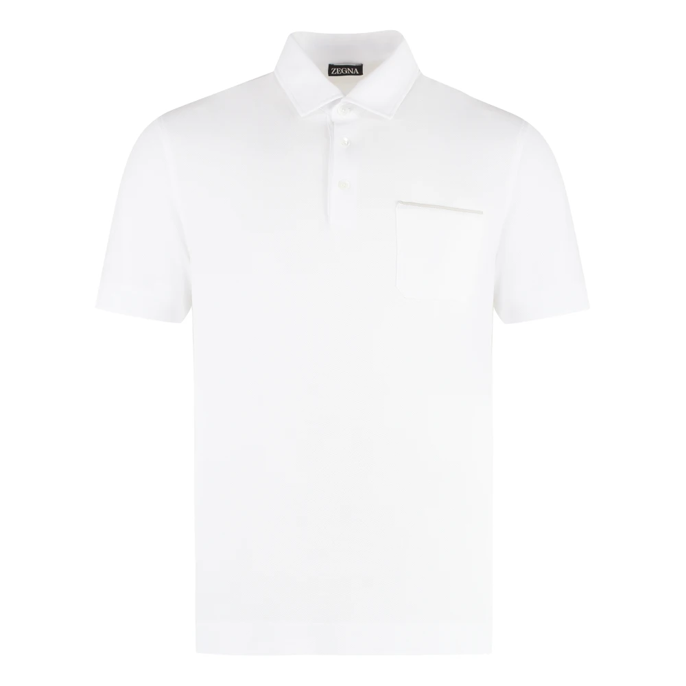 Ermenegildo Zegna Polo Shirts White Heren
