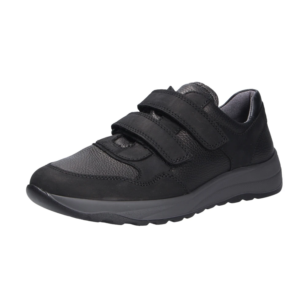 Waldläufer Comfort Slipper van nubuckleer Heren Schoenen Zwart