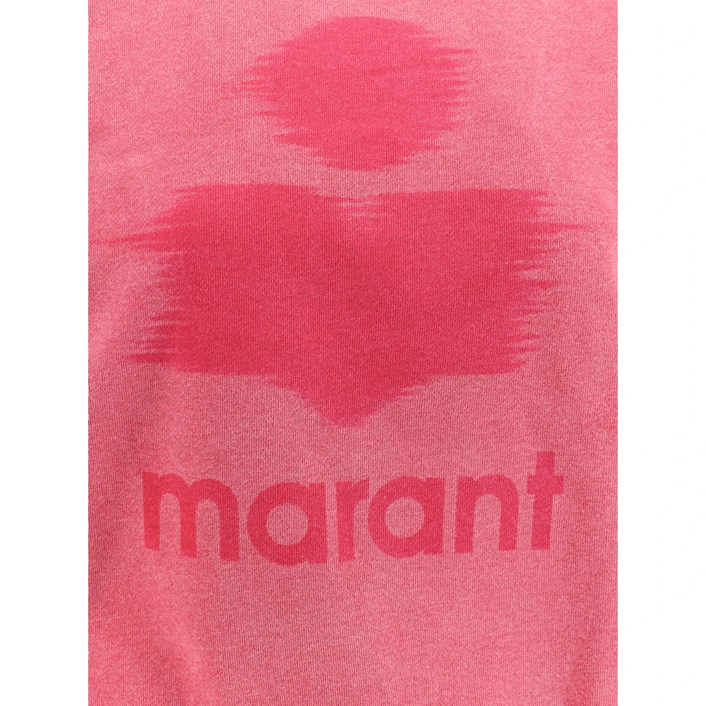 Isabel Marant Étoile Organisch Katoen Logo Print Sweatshirt Red Dames