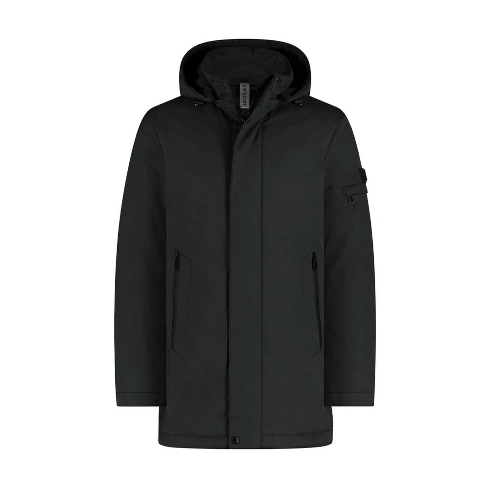 State of Art Eenvoudige Parka Jas Gray Heren