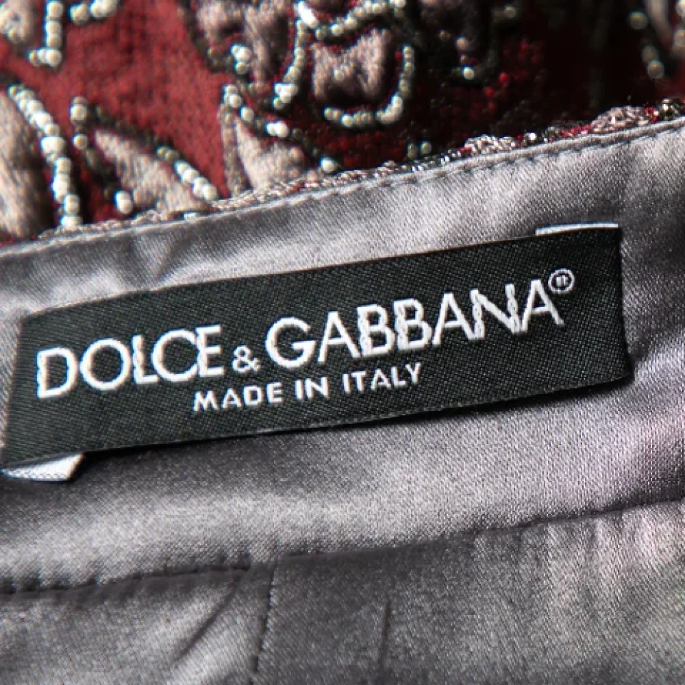 Dolce & Gabbana Pre-owned Fabric bottoms Red Dames