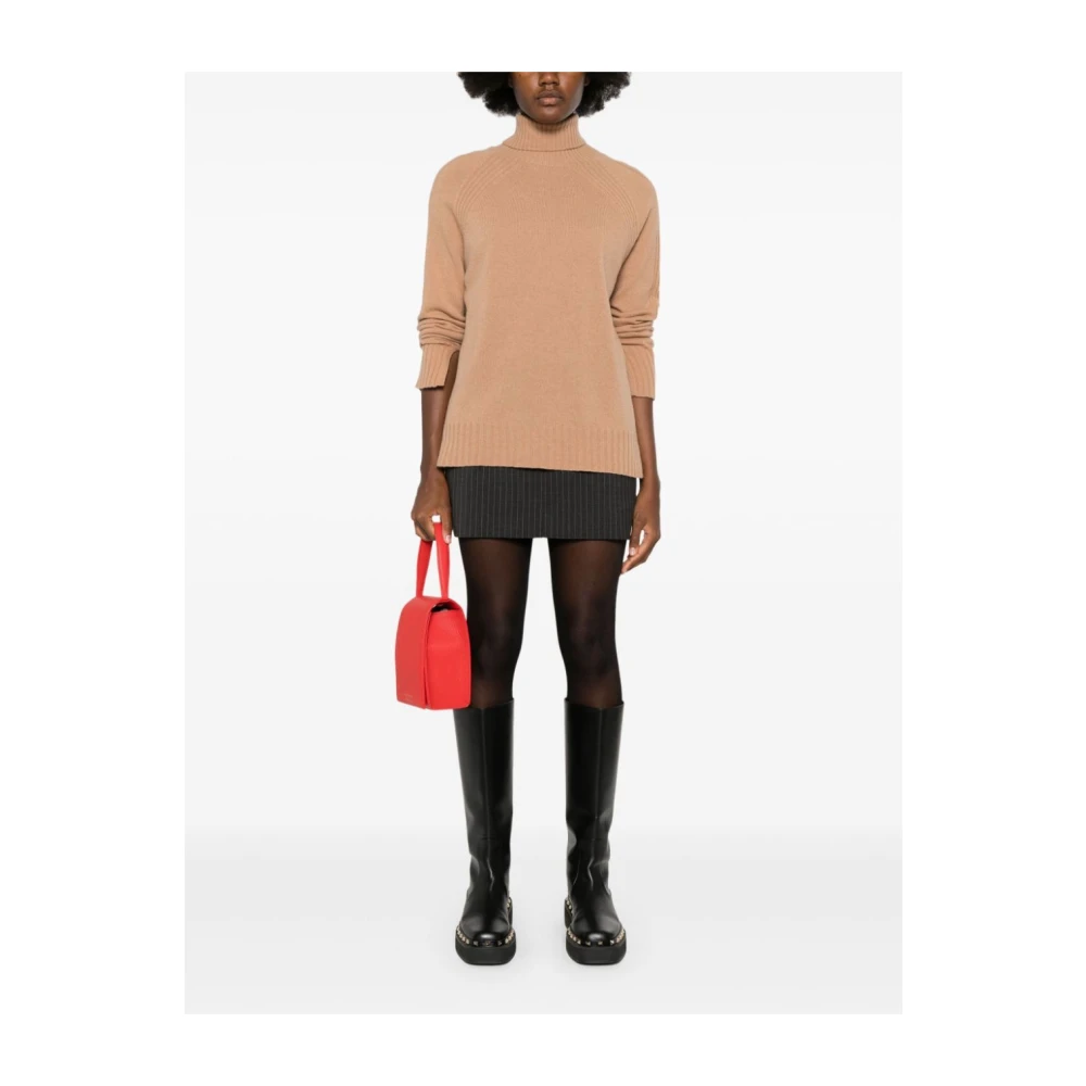 Twinset Sandy Brown Gebreide Top Brown Dames