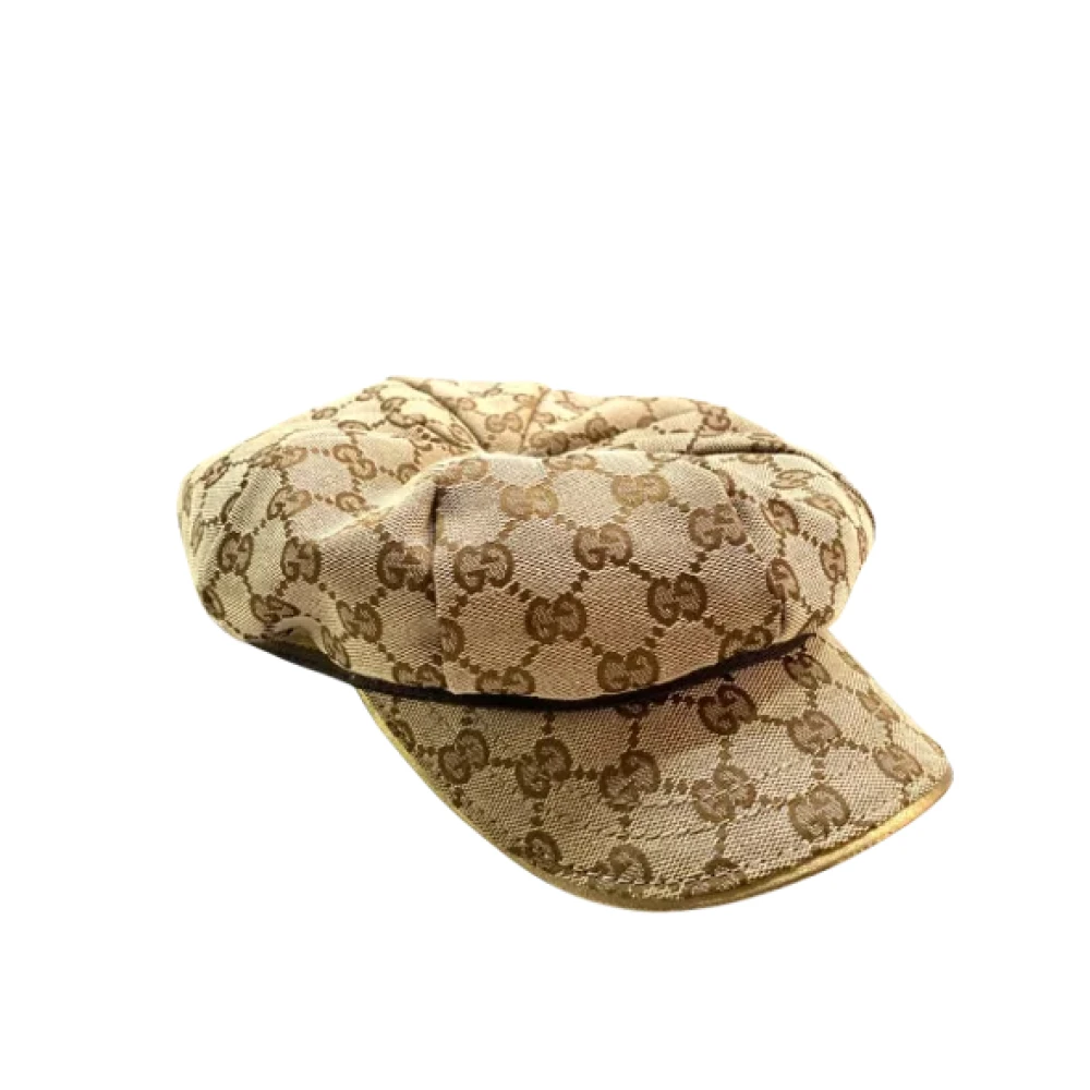 Gucci Vintage Pre-owned Cotton hats Brown Dames