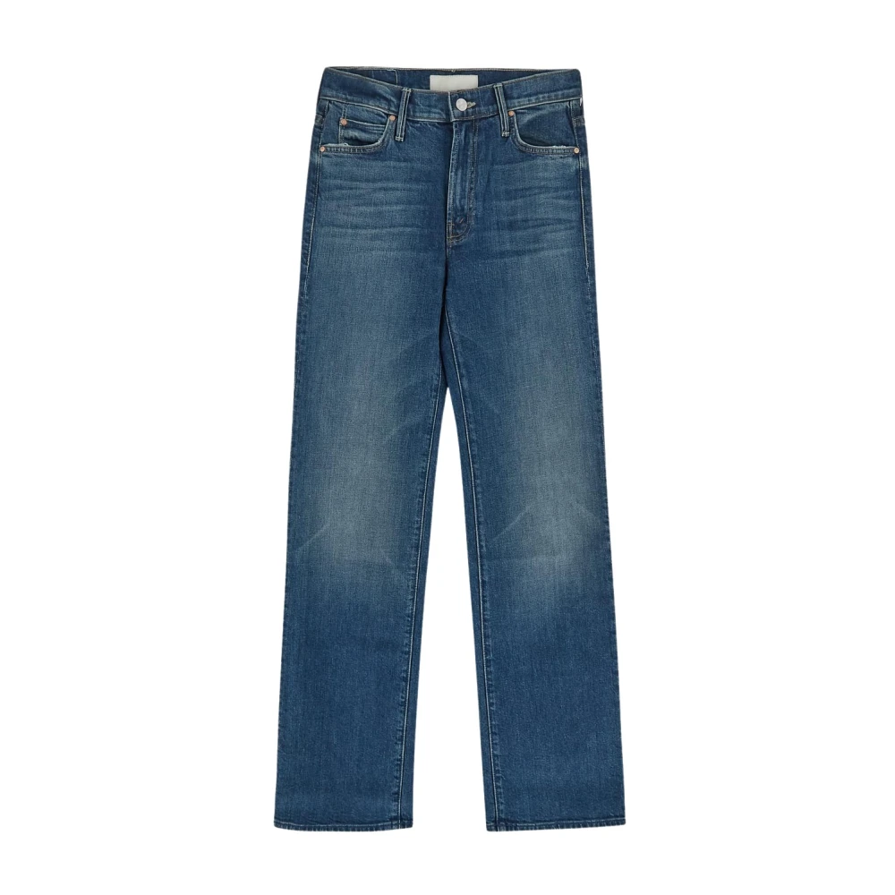 Mother Katoen Dames Jeans Blue Dames