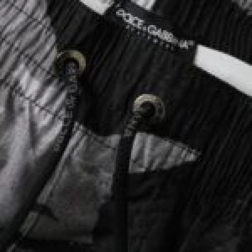 Dolce & Gabbana Camouflage Print Swim Shorts Black Heren
