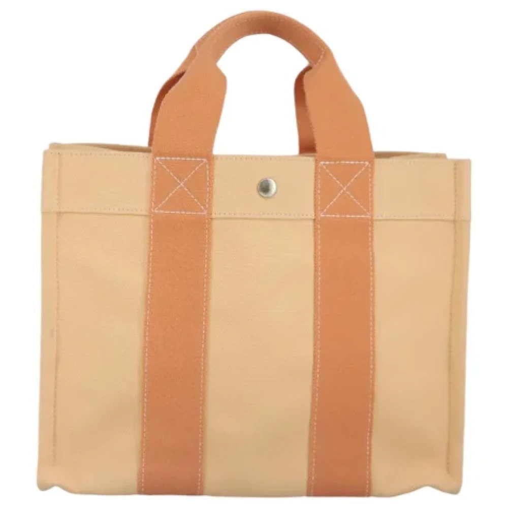 Hermès Vintage Pre-owned Canvas handbags Orange Dames