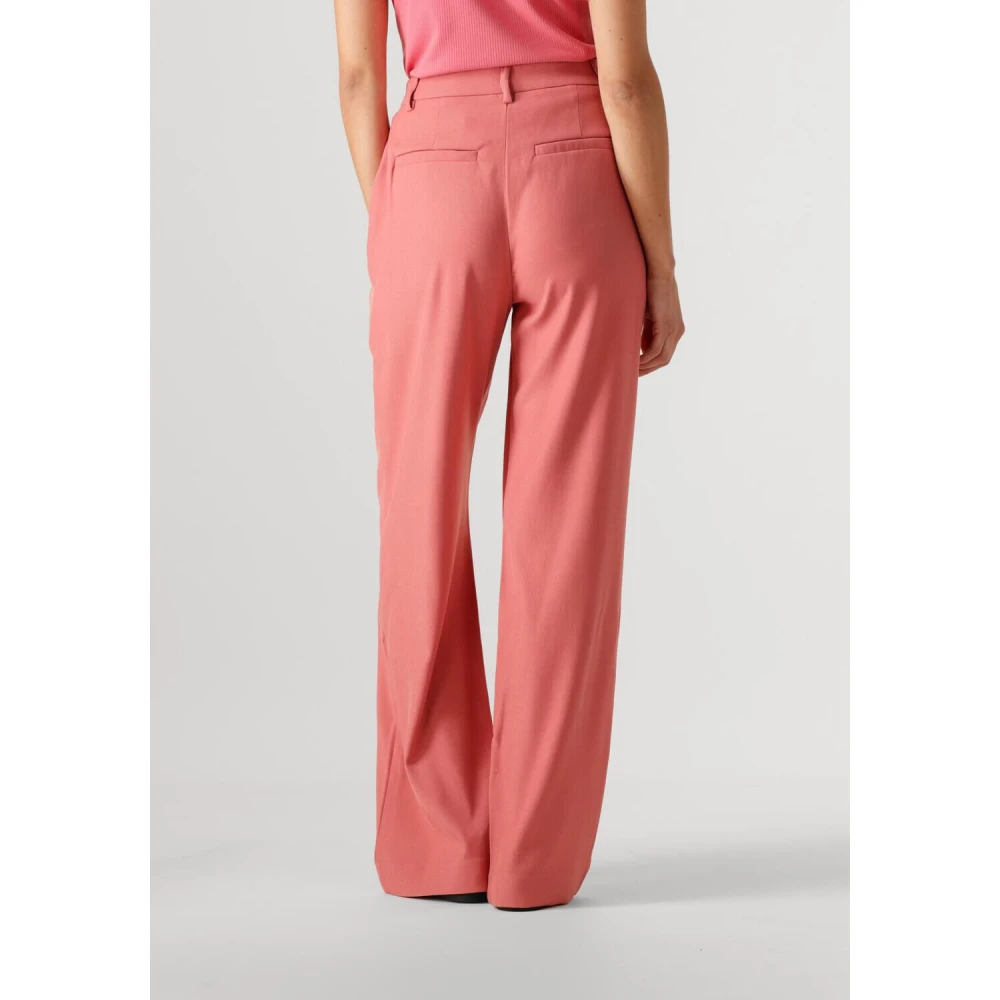 Minus Roze Straight Leg Broek Livina Pink Dames