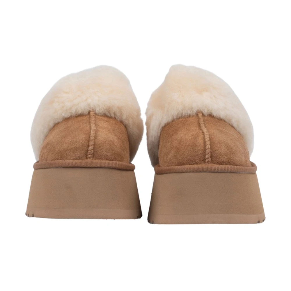 Ugg Funkette Kastanjebruine Suède Klomp Brown Dames