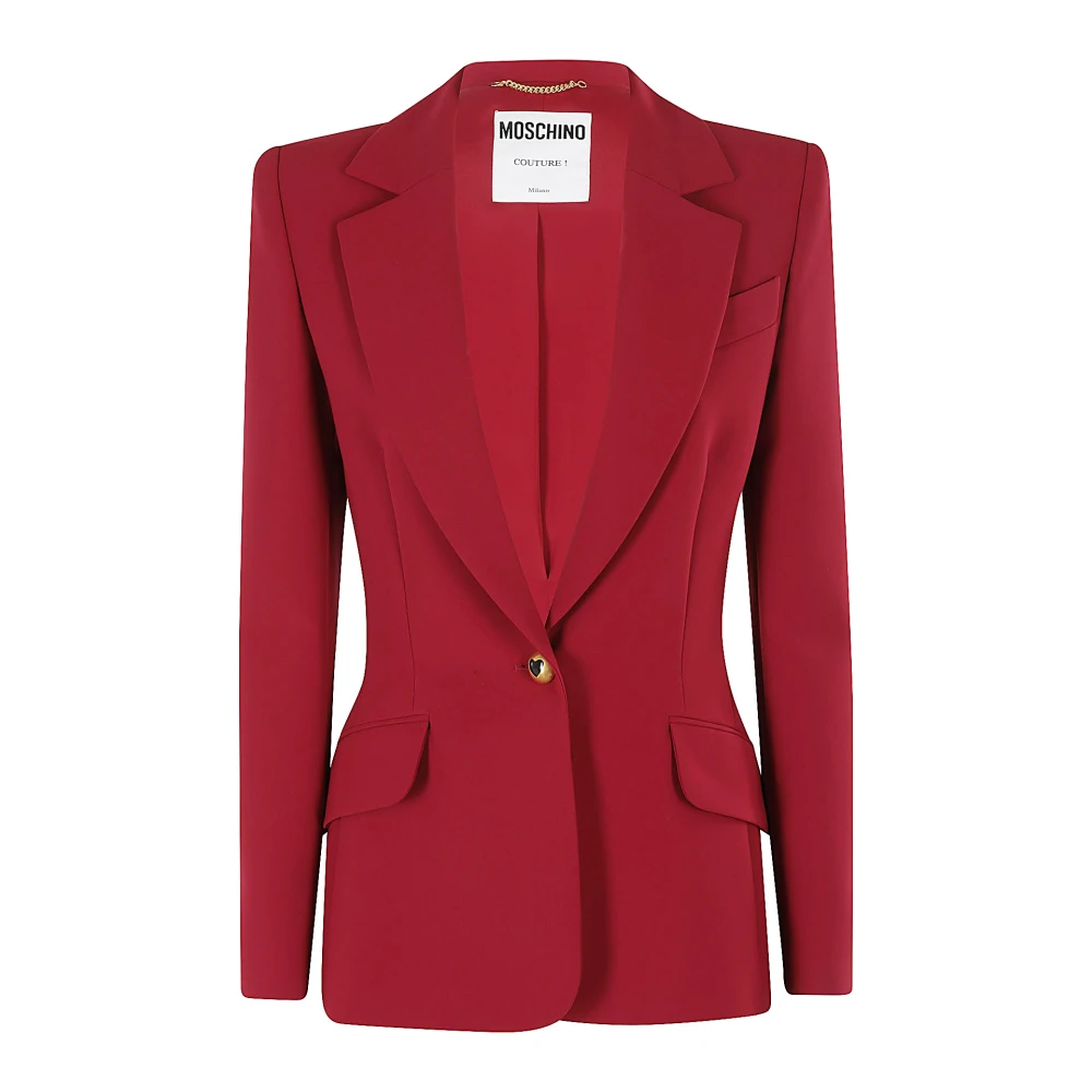 Moschino Stijlvolle Jas voor Mannen Red Dames