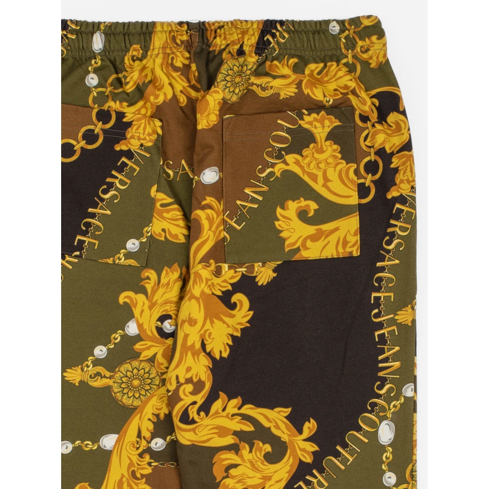 Versace Jeans Couture Kleurrijke Creatieve Sweatpants Yellow Heren