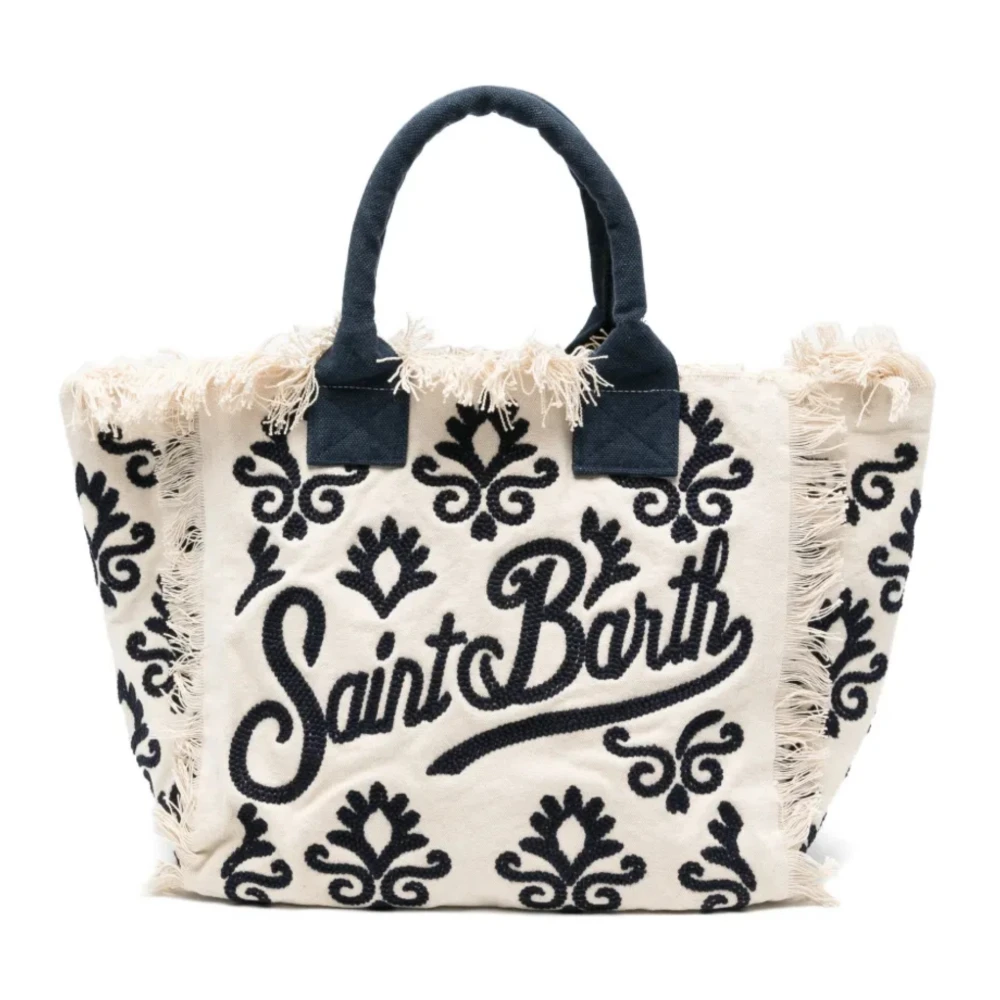 Saint Barth Women's Black Shopping Bags, One Size, Vanity Tote Bag