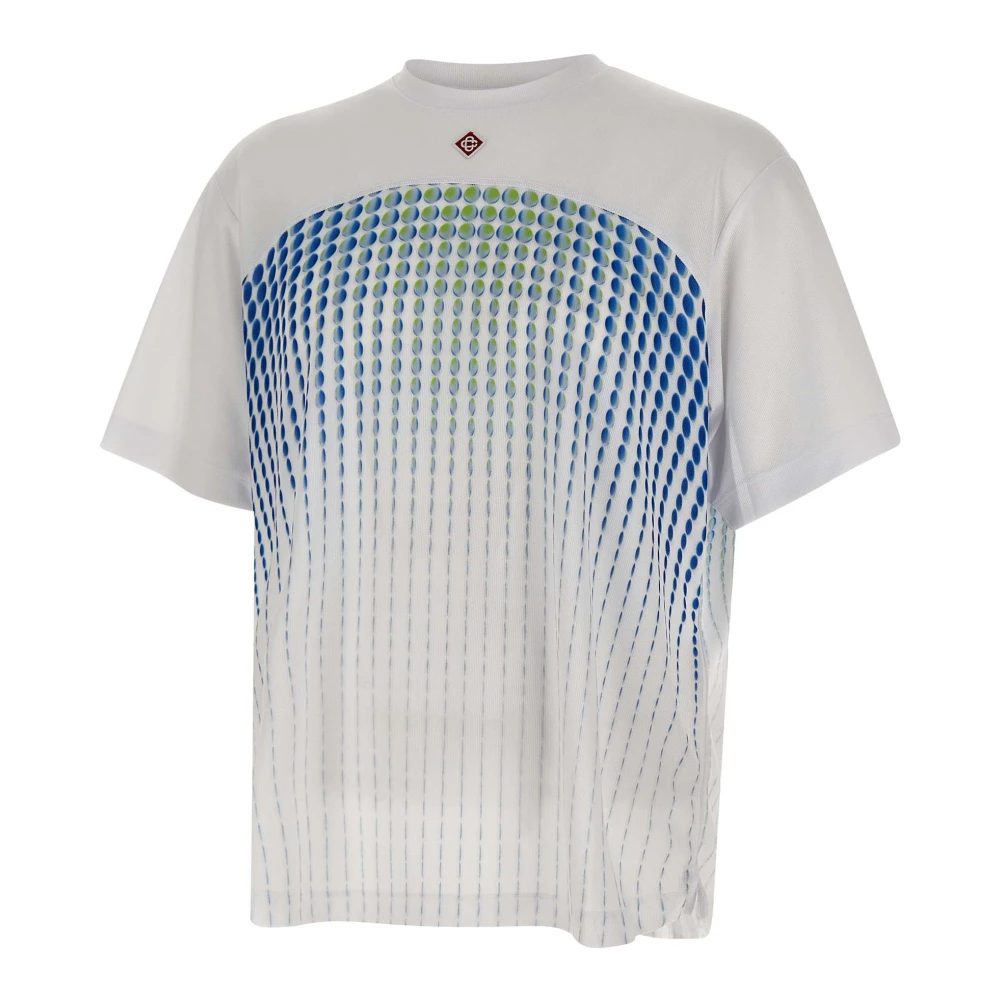 Casablanca Men's Multicolor Tennis Tech Short Sleeve T-Shirt - T-Shirts - Xl - Tops