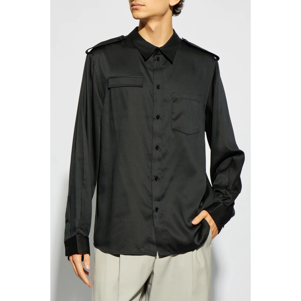 Helmut Lang Overhemd met een zak Black Heren