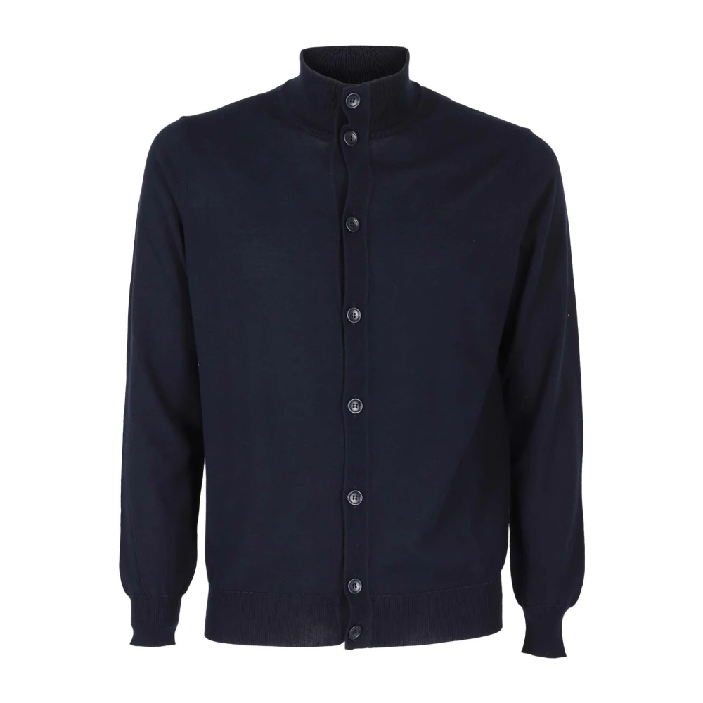 Kangra Katoen Crepe Blouson Jas Blue Heren