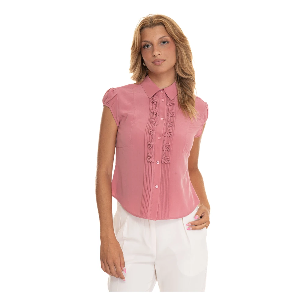 Max Mara Studio Elegante Klassieke Shirt voor Vrouwen Pink Dames