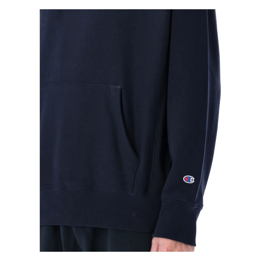 Champion Klassieke hoodie voor dagelijks comfort Blue Heren