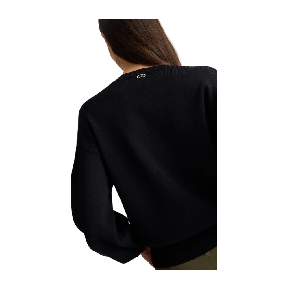 Liu Jo Stijlvolle Gebreide Top Black Dames