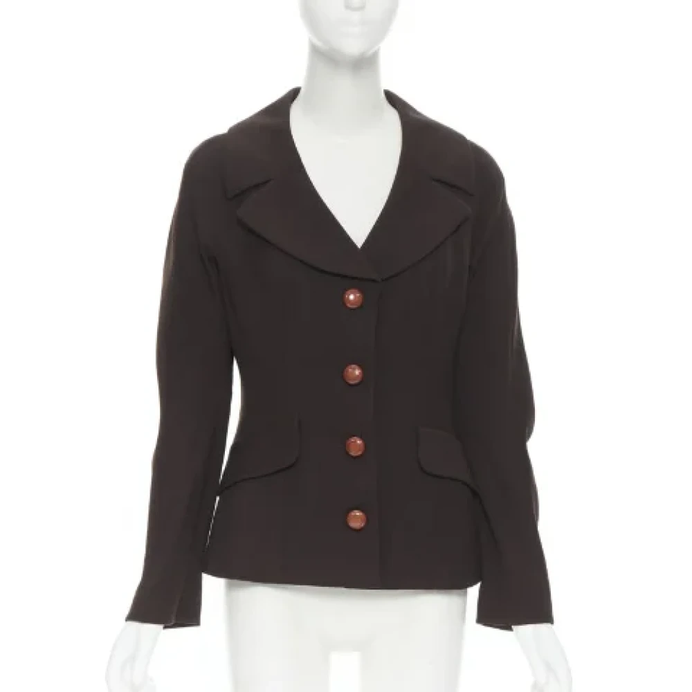 Dolce & Gabbana Pre-owned Wool tops Brown Dames