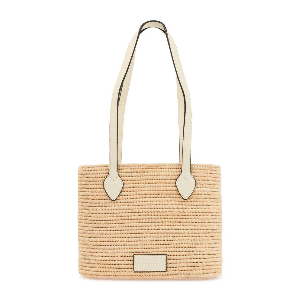 Strathberry Elegante Vanille Raffia Manden Tas Beige Dames