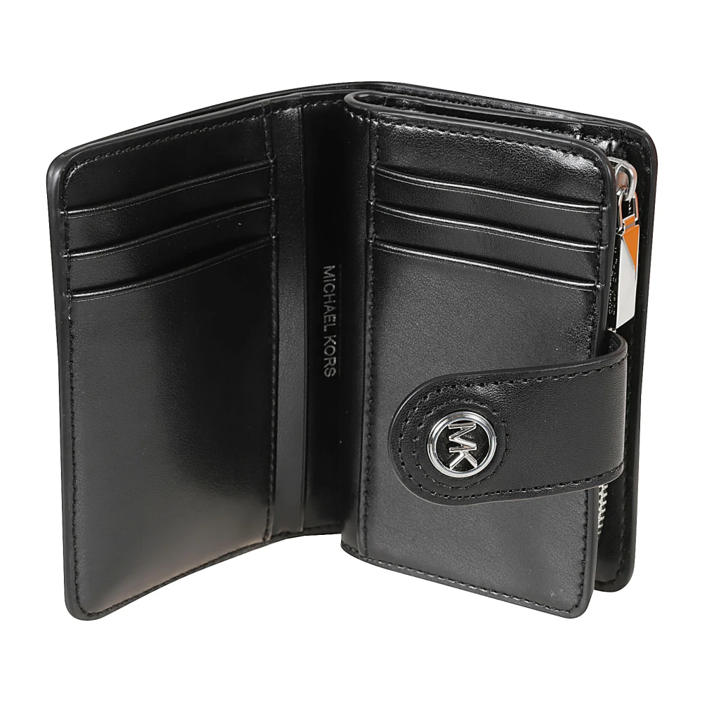 Michael Kors Zwarte Portemonnees met MK Charm Black Dames