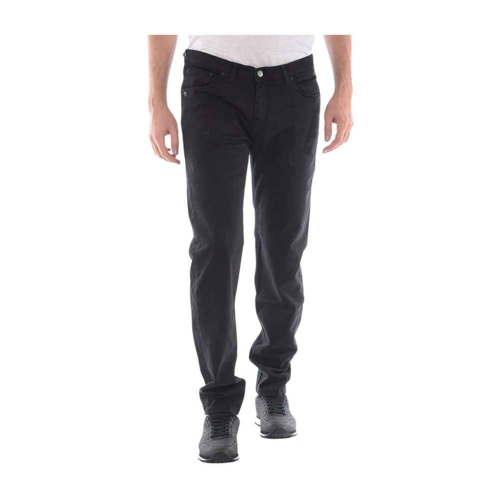 Daniele Alessandrini Men's Black Slim Fit Jeans, W29, Slim-Fit Jeans