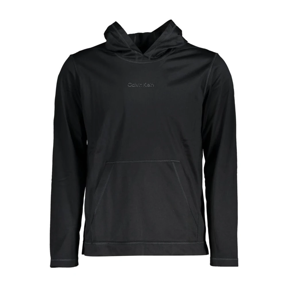 Calvin Klein Men's Black Hoodies, S, Long Sleeve Sports Hooded Sweatshirt