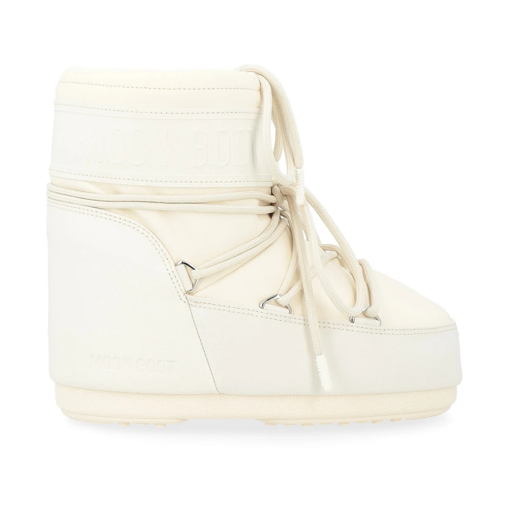 Moon Boot Low Rubber Cream Icon Boots White, Dam