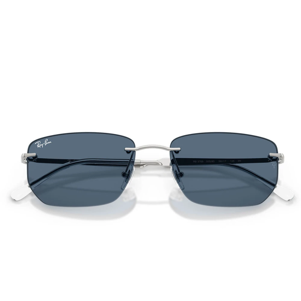 Ray - Ban Unisex Blue Ray - Ban Rb3768 003/80 Sunglasses Metal Silver Geometric Normal - Image 7