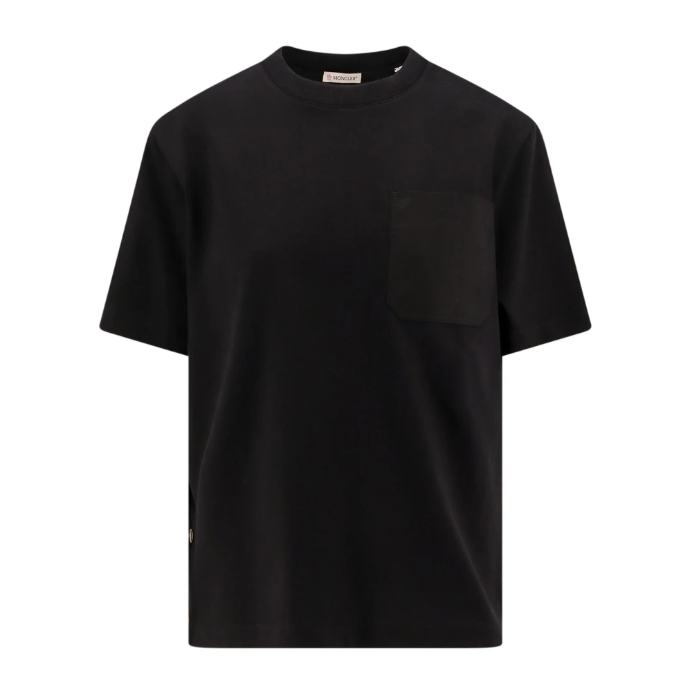 Moncler - Tops > T-Shirts - Black - Moncler - Modalova