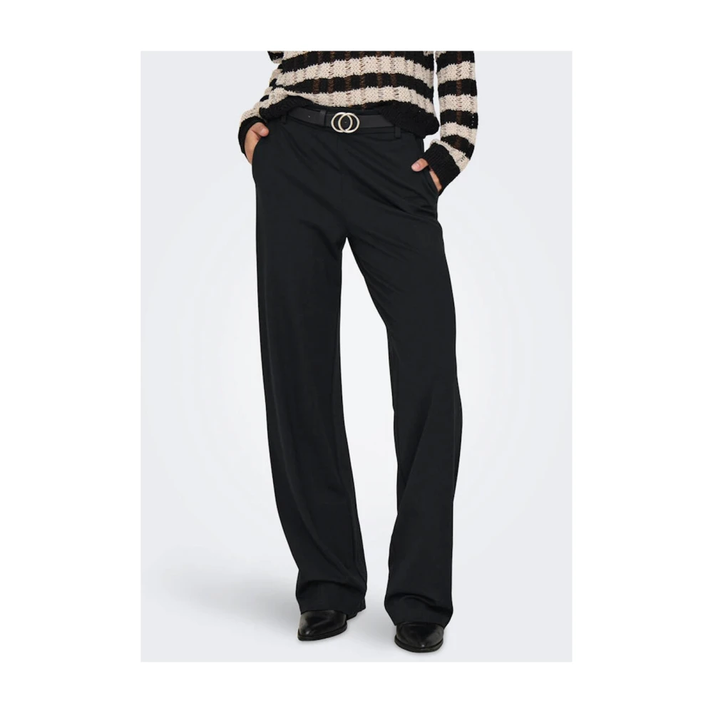 Only Straight Leg Broek Black Dames