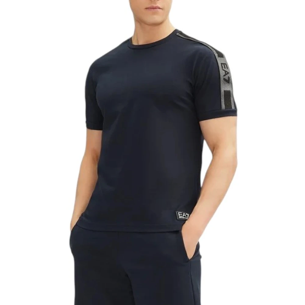 Emporio Armani Men's Blue T-Shirts, 2XL, Logo Series T-Shirt