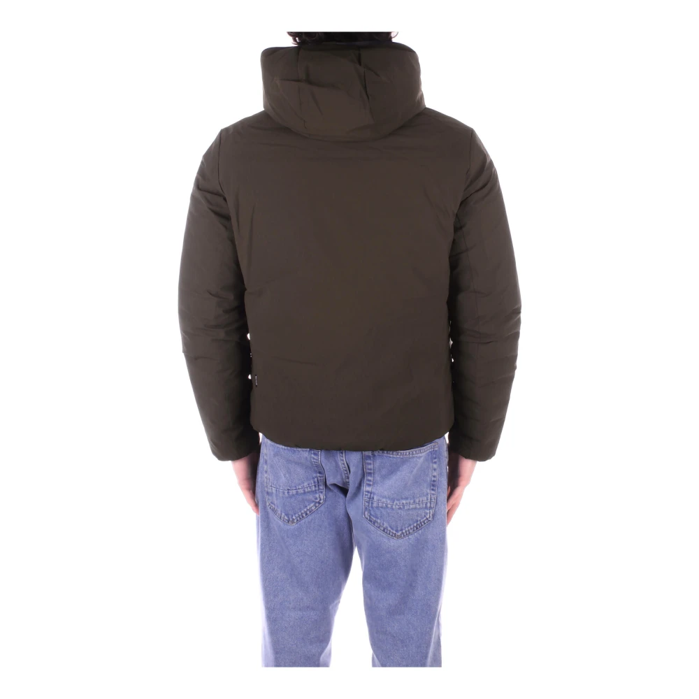 Save The Duck Groene Hoodie met Ritszakken Green Heren