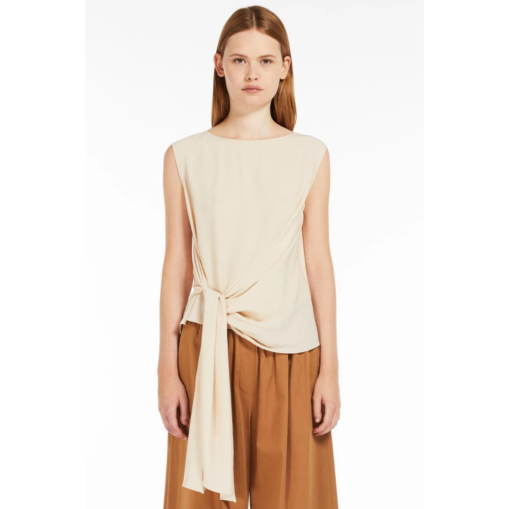 Max Mara Weekend Sleeveless Tops Beige Dames