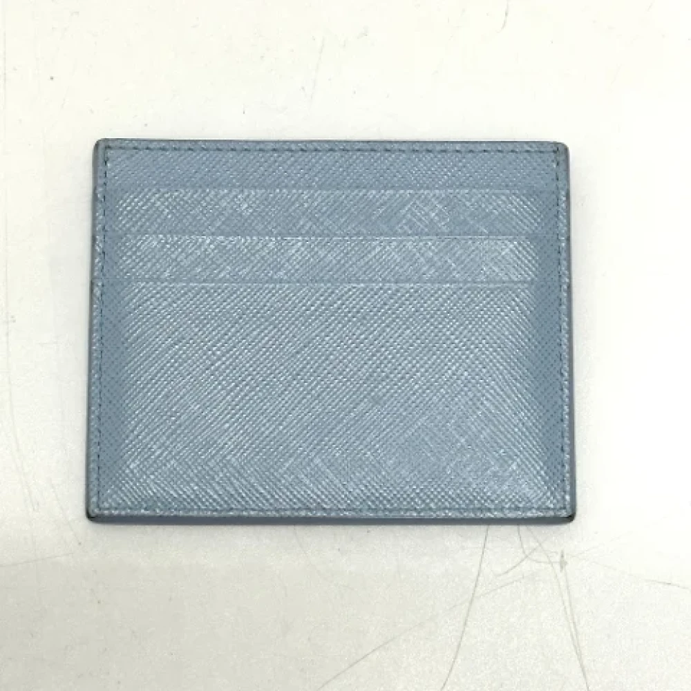 Prada Vintage Pre-owned Leather wallets Blue Dames