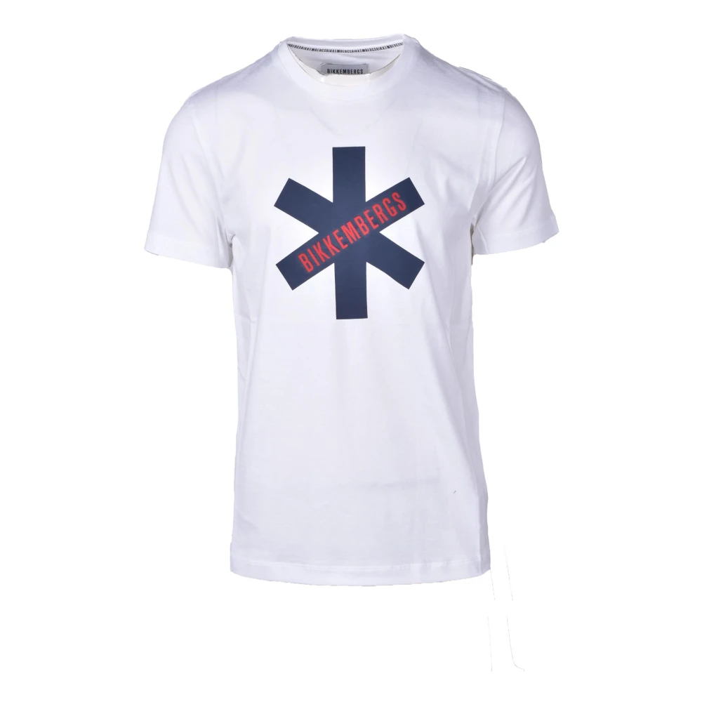 Bikkembergs Katoenen T-shirt White Heren