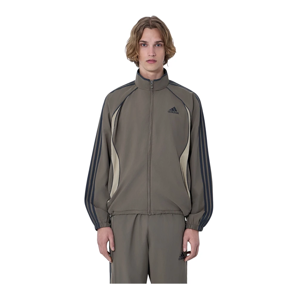 Adidas Training, Male, Xl, Track Jacket In Technical Fabric Brown