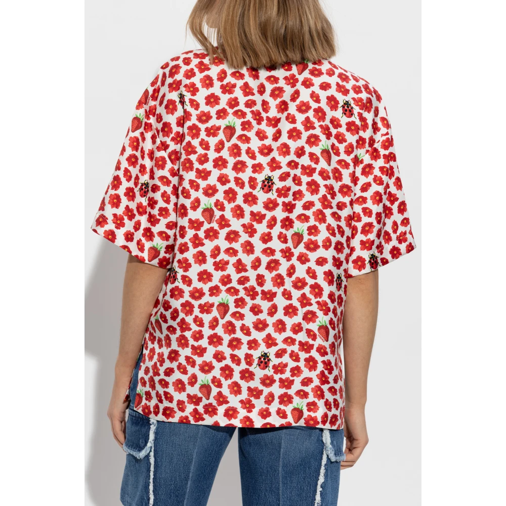 Versace Zijden overhemd Red Dames