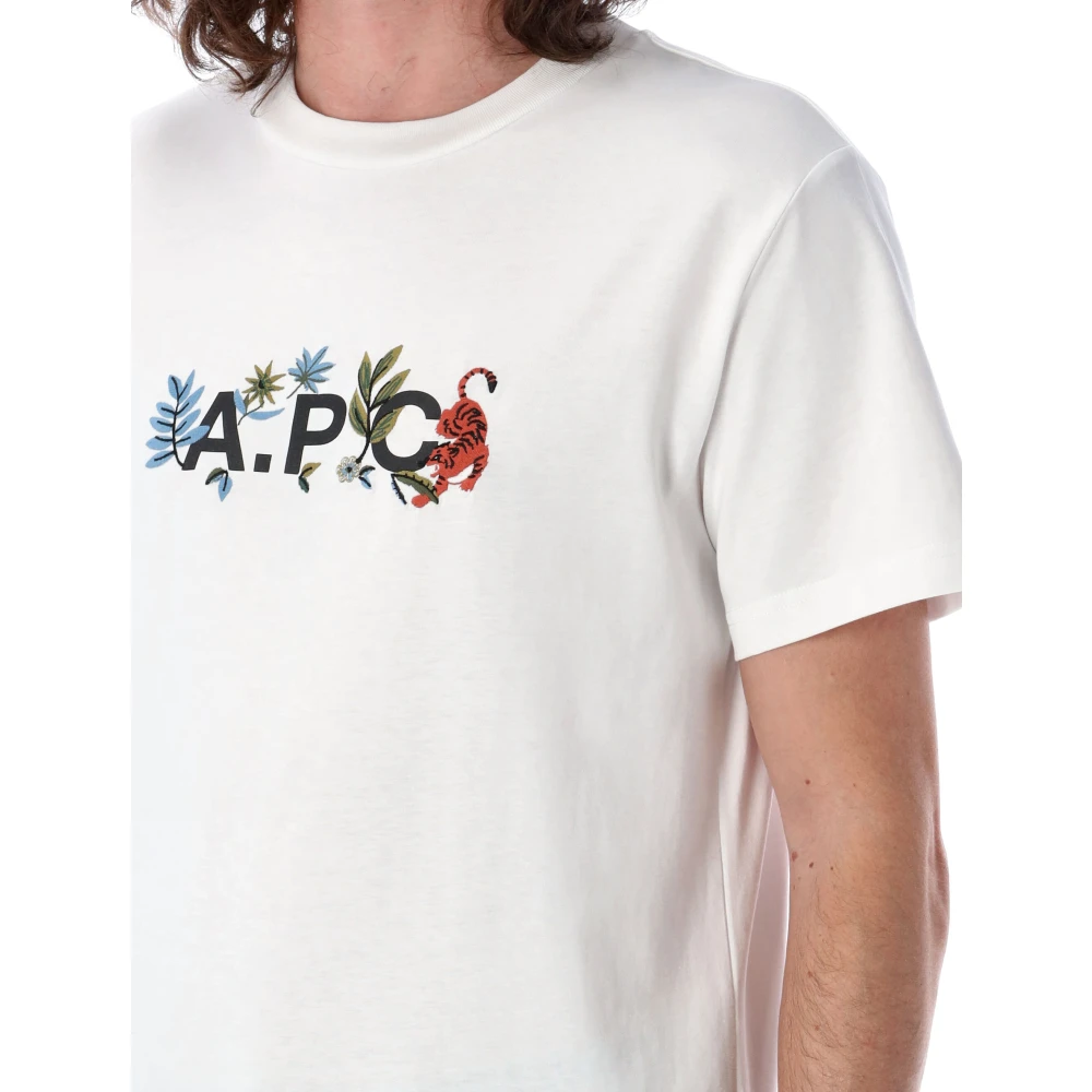 A.p.c. Auguste T-shirt White Heren