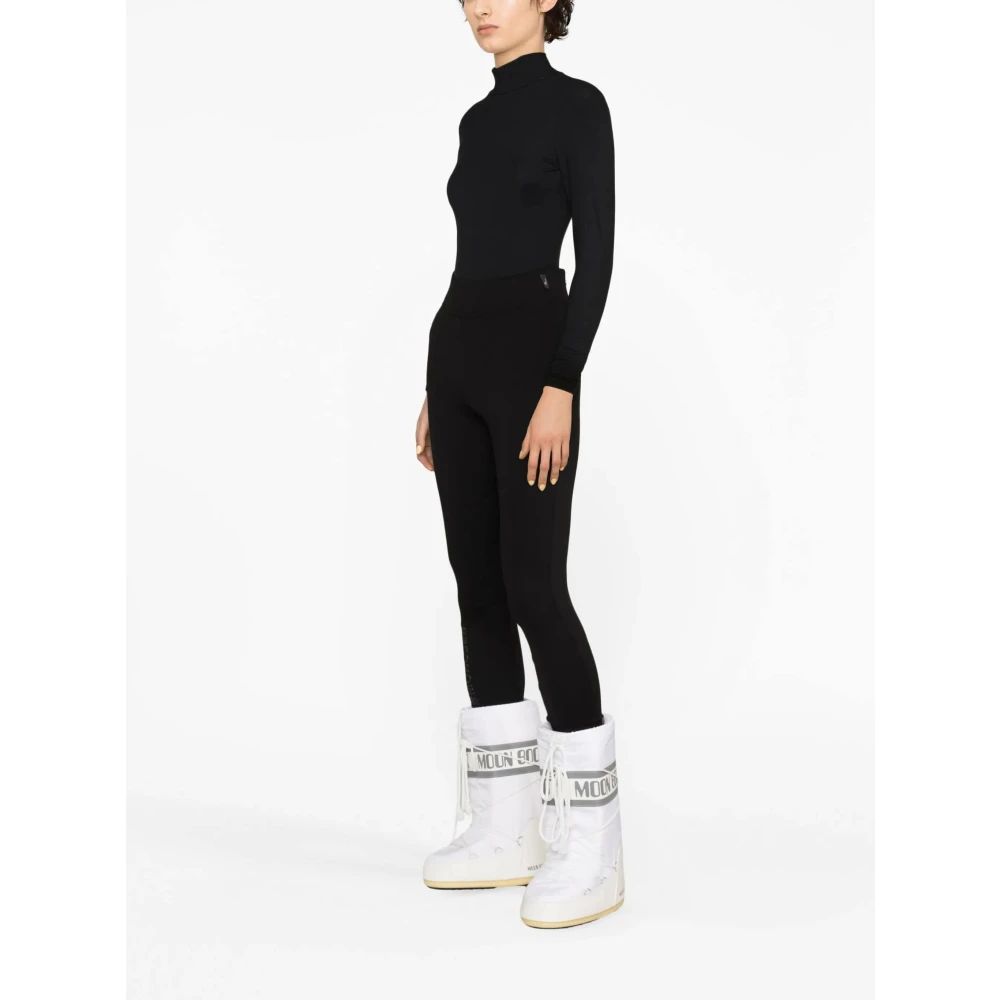 Moncler Stijlvolle Leggings voor Vrouwen Black Dames