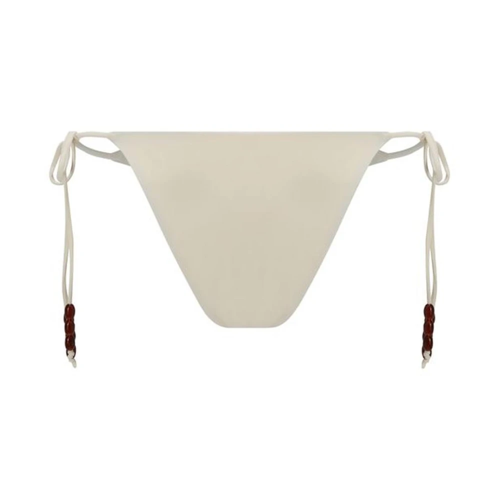 Magda Butrym Verstelbare monochrome zwemslip met zijbanden White Dames
