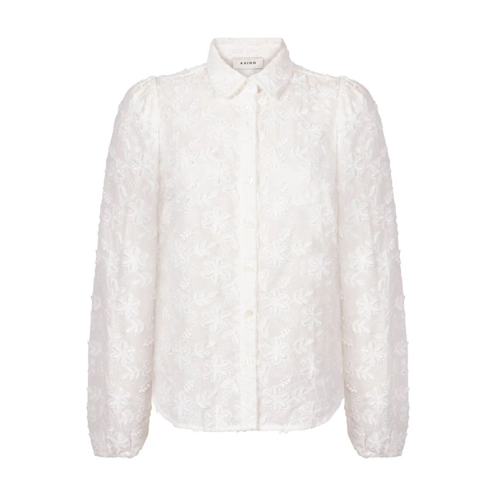 Aaiko Lange Mouw Blouse Lien Beige Dames