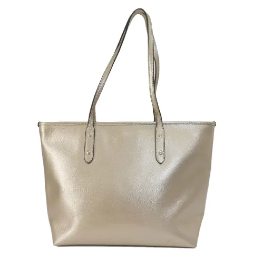 Coach Pre-owned Leather shoulder-bags Yellow Dames