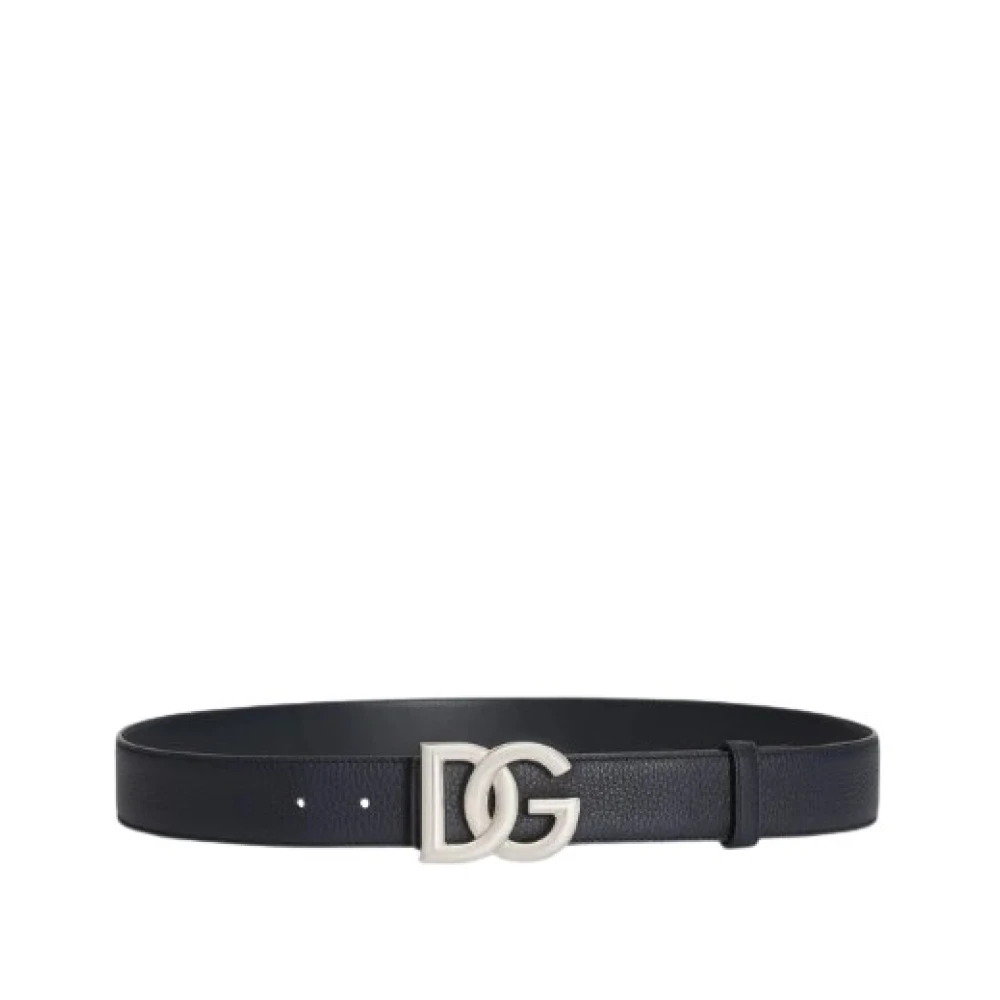 Dolce & Gabbana Blue Calfskin Belt - Male - Belts - 105 Cm - Accessories