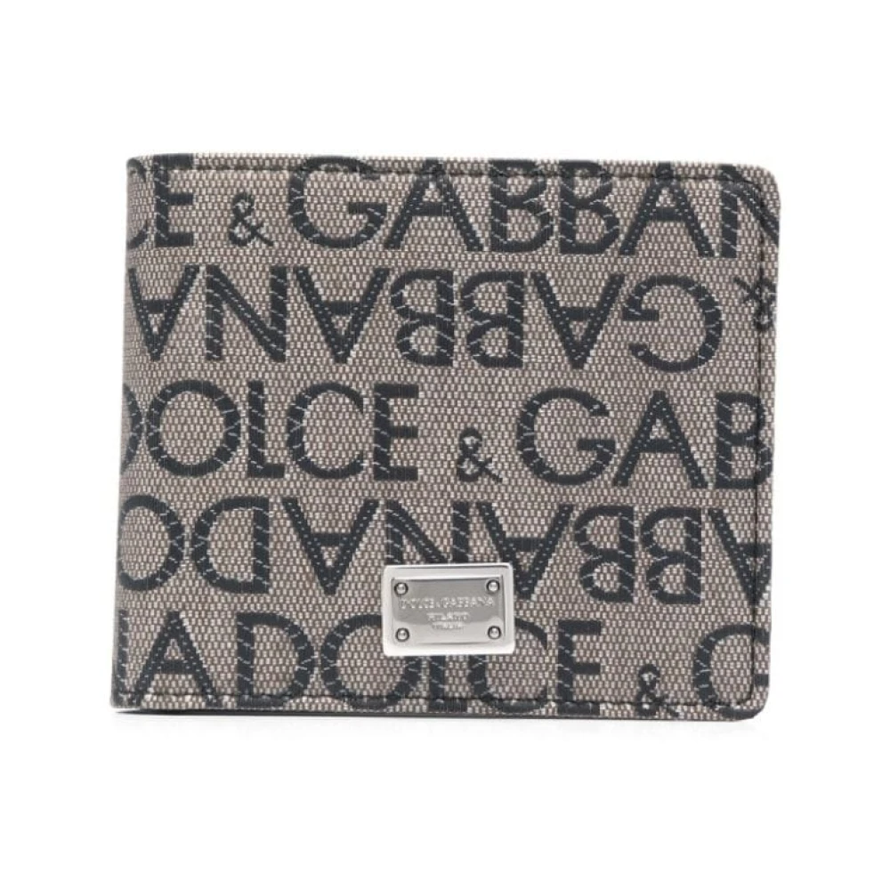 Dolce & Gabbana Stijlvolle Portemonnee Gray Heren
