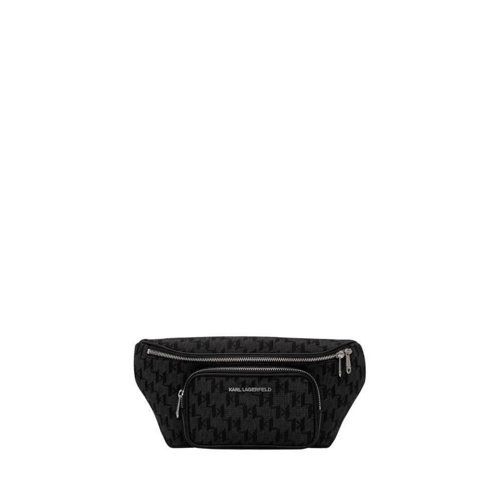 Karl Lagerfeld - K/Monogram Gürteltasche - Bags - Herren - Schwarzk - One Size - Image 4