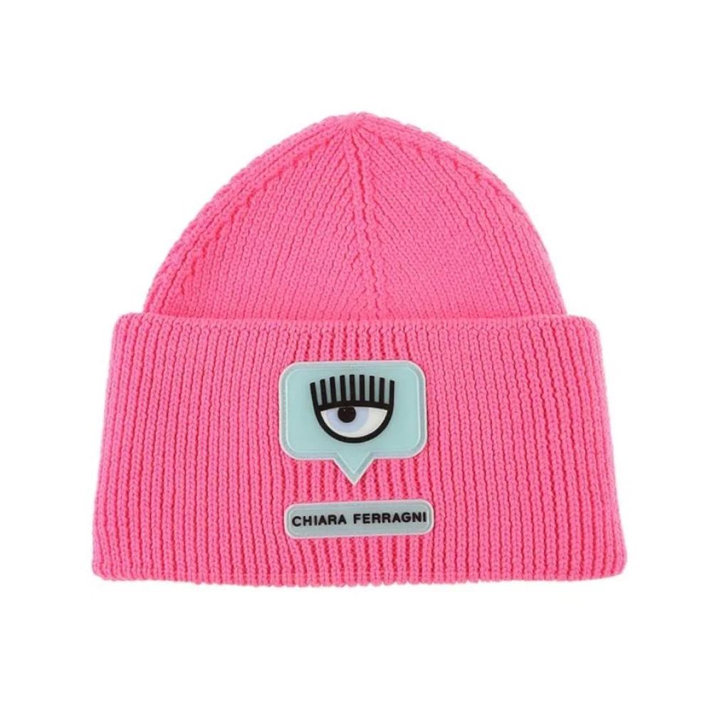 Chiara Ferragni Collection Femme Rose Accessoires, Taille: One Size Chapeaux Et Bonnets S Clairs Élégants