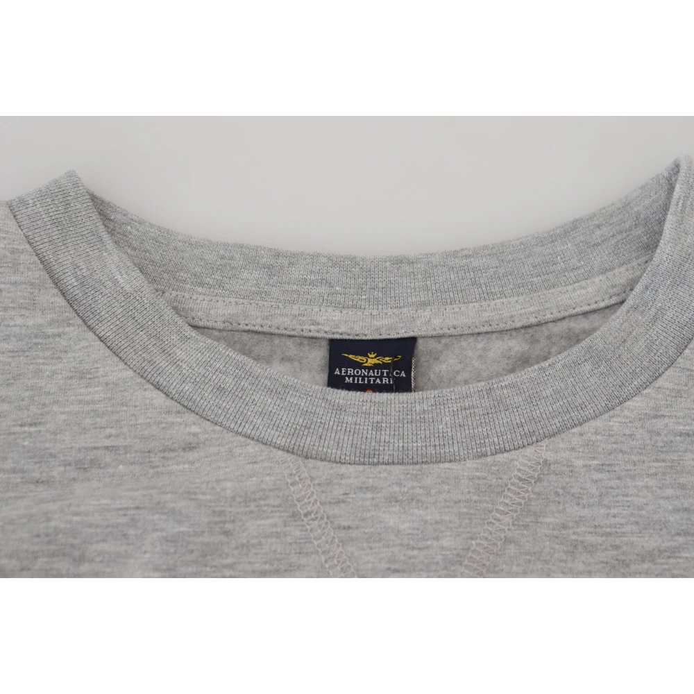 aeronautica militare Elegante Grijze Trui Gray Heren