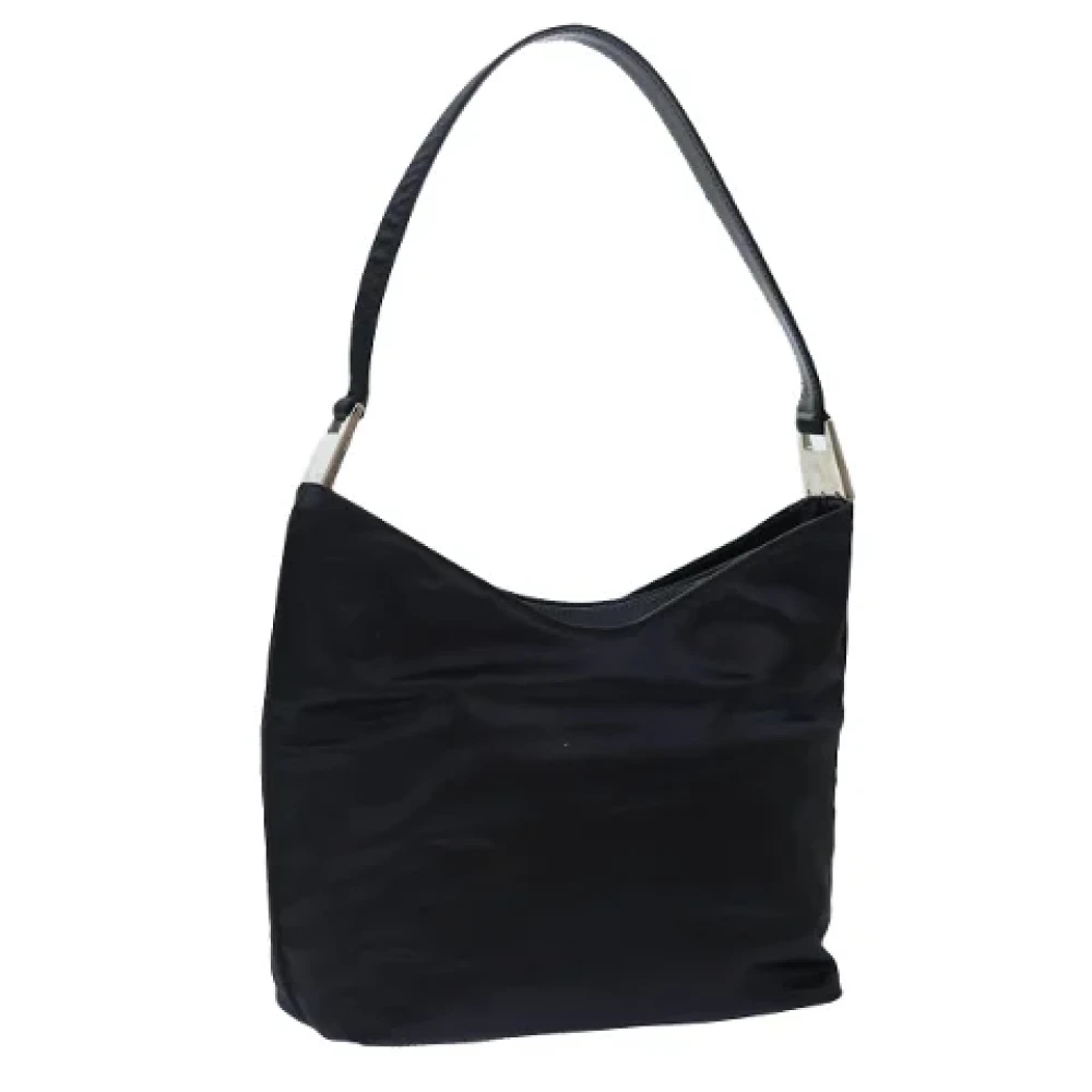 Prada Vintage Pre-owned Satin prada-bags Gray Dames
